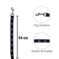 thumbnail image 3 of Correa Para Perro Importadora La Merced Negro Estampado Huellitas Talla Mediana Ergonómico Altamente Resistente, 3 of 3