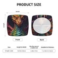 thumbnail image 5 of Logiee Whimsical Dragon Color Cool Print Square Chair Seat Covers, Stretch Chair Seat Covers,Seat Chair Slipcover, Non-Slip Chair Slipcover,Furniture Protector for Indoor and Outdoor-Four Pieces, 5 of 7