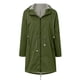 thumbnail image 3 of Pntutb Chaqueta de lluvia sólida para mujer al aire libre de talla grande impermeable con capucha a prueba de viento abrigo suelto Pntutb Pntutb-6720, 3 of 5
