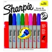 Sharpie Brush Tip Permanent Marker, Pack 8