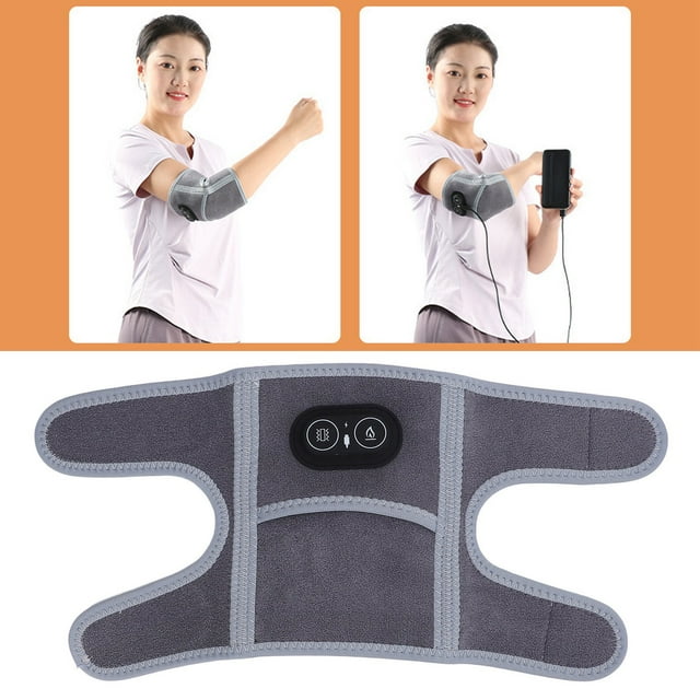Heating Vibration Arm Brace Adjustable Elbow Pad Wrap Relaxation Heat Insulation Nylon Material