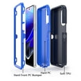 thumbnail image 6 of TASHHAR Moto G Stylus 5G 2022 Case with Screen Protector Military Grade Heavy Duty Protection Shockproof Armor Rugged Durable Detachable for Motorola Moto G Stylus 5G 2022 Phone - Dark Blue+Blue, 6 of 7