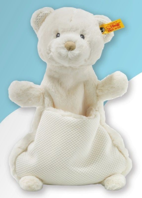 Giggles Teddy Bear Comforter 11 inch Baby Stuffed Animals by Steiff