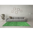 thumbnail image 3 of Ahgly Company Indoor Round Oriental Emerald Green Industrial Area Rugs, 7' Round, 3 of 4
