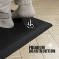 thumbnail image 4 of Carvapet Anti-Fatigue Floor Mat 20MM Thick Cushioned Kitchen Comfort Mat, Waterproof Non-Slip Standing Desk Foam Mats and Rugs, Black, 17.3"x60"x0.79", 4 of 8