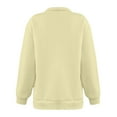 thumbnail image 5 of Duoif Fall Sweatshirts for Women Oversized Solid Color Sweatshirt - Women's Loose Pullover Womens Sweatshirt Beige L, 5 of 5