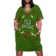 thumbnail image 2 of Feliz Navidad - Vestido holgado con bolsillos estilo suéter feo, vestidos elegantes, vestidos de tallas grandes, vestido elegante de verano, 2 of 7