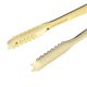 thumbnail image 2 of Stainless Steel Sugar Tongs, Ice Tongs, Salad Tongs, BBQ Tongs, Bar Tools, Gold Plated, 2 of 4