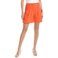 thumbnail image 2 of HL Affair womens  Pleated Short, m, Orange, 2 of 3