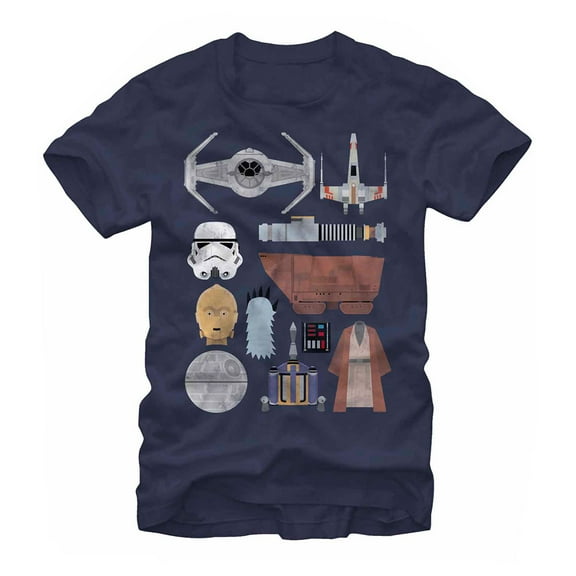 Men's Star Wars Essentials  Graphic Tee Navy Blue X Large