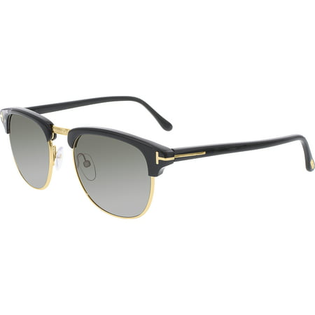 Tom Ford Men's Henry FT0248-05N-51 Black Semi-Rimless Sunglasses ...