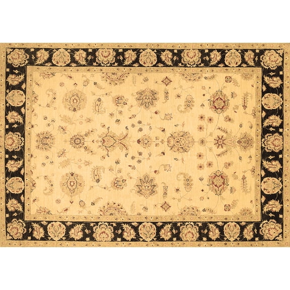 Ahgly Company Indoor Rectangle Persian Brown Traditional Area Rugs, 5' x 7'