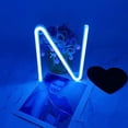 thumbnail image 2 of SHANJIA Upgraded Version Neon Letter, LED Alphabet Lights Up Letters USB Operated Blue Neon Wall Light for Bedroom,Birthday,Wedding Decor, 2 of 9