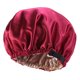 thumbnail image 4 of Gorro de dormir Yinane con capucha de satén reversible azul, 4 of 5