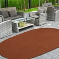 thumbnail image 2 of BNM Bohemian Indoor/ Outdoor Solid Rug, 8' x 10', Brick, 2 of 5
