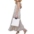thumbnail image 2 of Doublju Women's Scoop Neck Ruffle Trim Maxi Long Dress (Plus Size Available), 2 of 4