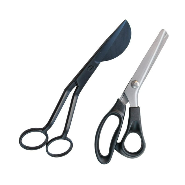 Tijeras para apliques de de , tijeras de costura de corte Zig , tela de alfombra, agarre cómodo portátil, tijeras de de , 2 uds.