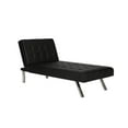 DHP Emily Sectional Futon Sofa Bed with Convertible Chaise Lounger, Modern Design with Sturdy