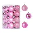 thumbnail image 5 of EGNMCR 24Pcs Christmas Balls Ornaments for Xmas Christmas Tree - Christmas Tree Decorations Hanging Ball for Holiday Wedding Party Decoration (Pink, 3CM), 5 of 6