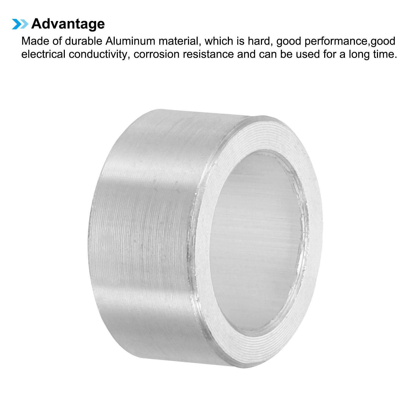 M8 Aluminum Spacers, 24 Pcs Metal Spacers Aluminum 8.2mm ID x 12mm OD x 6mm L Aluminum Spacer Screw Standoff Round for 5/16 or M8 Screw Bolts