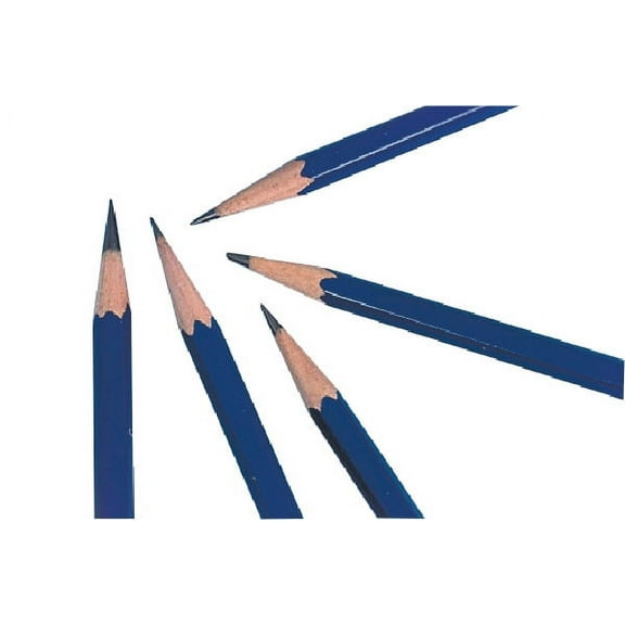 General's Hexagonal Non-Toxic Drawing Pencil, 2B Thin Tip, Black, Pack of 12