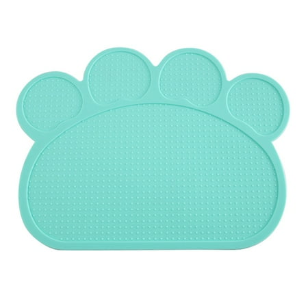 - Fysho Pet Food Water Bowl Silicone Mat, Slip-proof and Spill-proof Pet Feeder Pad, Black/Light Red/Red/Blue/Green/Grey