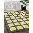 thumbnail image 3 of Ahgly Company Machine Washable Indoor Square Abstract Brown Gold Area Rugs, 5' Square, 3 of 7