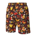 thumbnail image 4 of Pofeuu Roosters Prin Men's Swim Trunks Quick Dry Bathing Suit Swimming Board Shorts Mesh Lining Beach Swimwear-Small, 4 of 6
