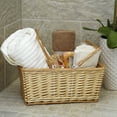 thumbnail image 3 of Household Essentials Woven Market Basket, Handwoven Willow Weave, Stylish Handles with Durable Metal Anchors, Classic and Versatile, Attractive, Spacious, Lightweight, Natural, 3 of 8