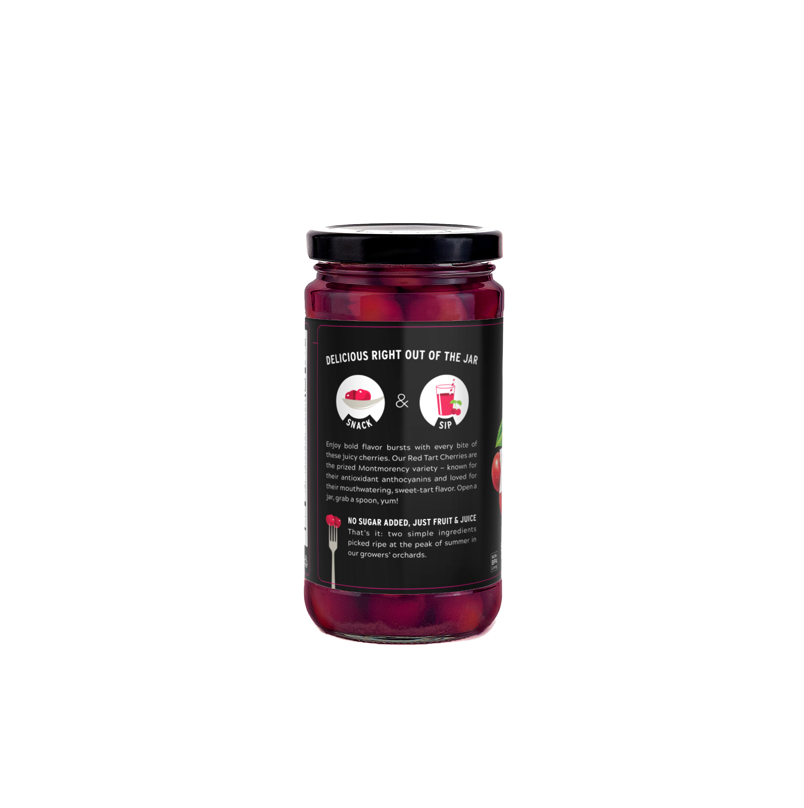 Oregon Fruit Red Tart Cherries in 100% Tart Cherry Juice, 12 oz Jar - image 2 of 6