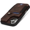 thumbnail image 4 of for iPhone 16 Case Wallet with Card Holder RFID Blocking for Women Men,Skin Feeling PU Leather Flip Shockproof Phone Case Fit for iPhone 16 6.1",Dark Brown, 4 of 17
