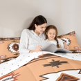 thumbnail image 5 of Manfei Rustic Western Aztec Full Size Comforter Sets,Vintage Geometric Pattern Bedding Comforter Set,Brown White Bedding Sets For Men Women,Breathable Home Decor Reversible,3-Piece, 5 of 8