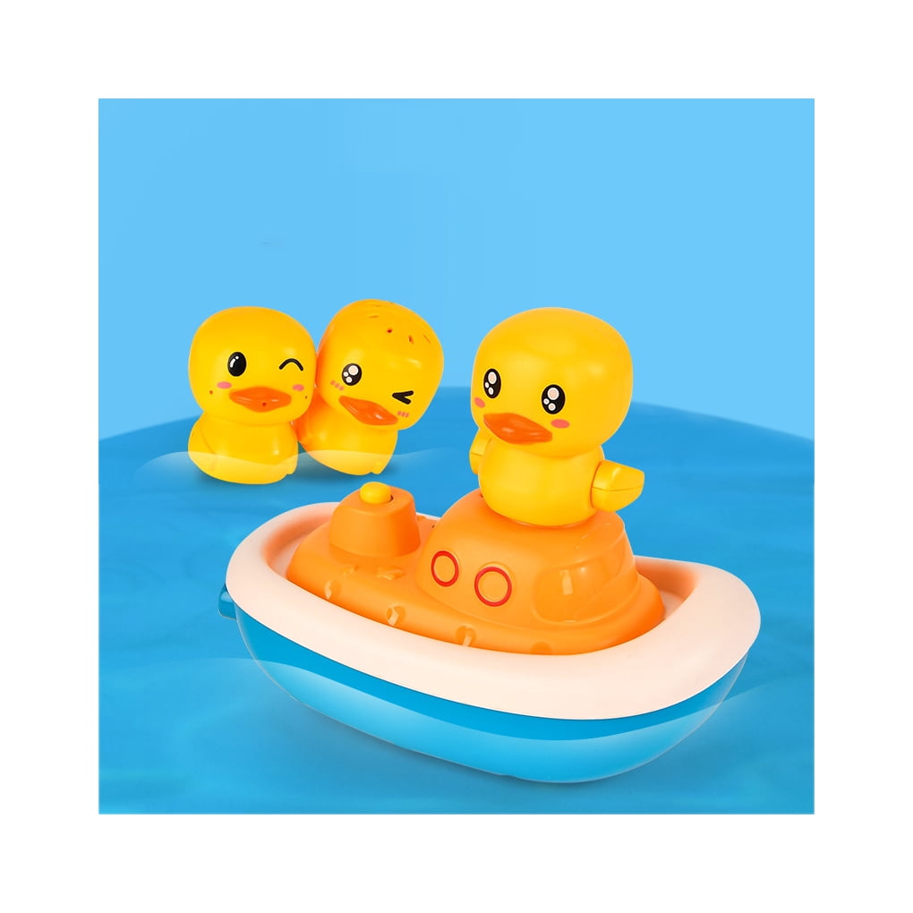 Cute Electric Duck Water Pump Baby Shower Toys, Electric Water Spray ...