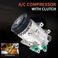 thumbnail image 3 of Aspligo CO29159C A/C Compressor with Clutch for Hyundai Sonata 2.0L/2.4L 2012-2014, Kia Optima 2.0L/2.4L 2012-2018, Replaces 977013V110 977013V110RU, 3 of 8