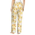 thumbnail image 3 of Pajama Pants Women, cartoon funny cute duck_B Lounge PJ Yoga Pants With Drawstring, Womens Sleepwear Pajama Bottom, 3 of 5