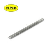 M4 x 60mm 304 Stainless Steel Fully Threaded Rod Bar Studs Hardware 10 Pcs