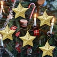 thumbnail image 3 of 12PCS Christmas Star Ornament Creative Glitter Hanging Ornament Xmas Tree Decor, 3 of 10