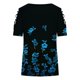 thumbnail image 5 of Camiseta holgada informal con estampado divertido a la moda para mujer, blusa con estampado de cuello redondo Pompotops  hfajkhk128773, 5 of 5