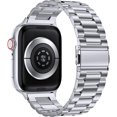 thumbnail image 2 of For Apple Watch Band 42/44/45mm or 38/40/41mm, Stainless Steel Strap For Applefor Apple Watch Series SE 7 6 5 4 3 2 1, 2 of 11