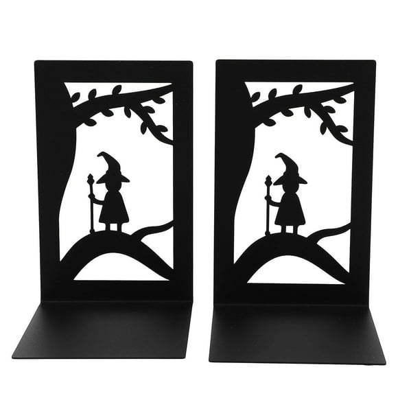 2pcs Vintage Bookends Book Ends Heavy Duty Book Holders Desktop Decoration