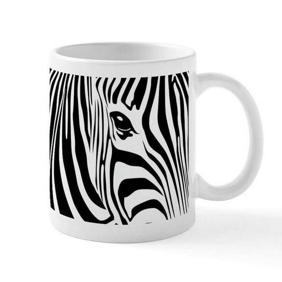 CafePress - Zebra Art Mug - 11 oz Ceramic Mug - Novelty Coffee Tea Cup