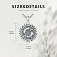 thumbnail image 5 of 12 Zodiac Necklace 925 Sterling Silver Astrology Horoscope Necklace Jewelry Gifts for Women Men, 5 of 6