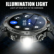 EIGIIS Smart Watch for Men Women Bluetooth Call (Answer/Make Call) Waterproof 1.45 Military Tactical Fitness Watch Tracker
