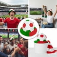 thumbnail image 3 of Vjnyvs Mexico Football Fans Hat Novelty Flag Pattern Hat Funny Cheer Accessories for Football Party Celebration Accessories, 3 of 7