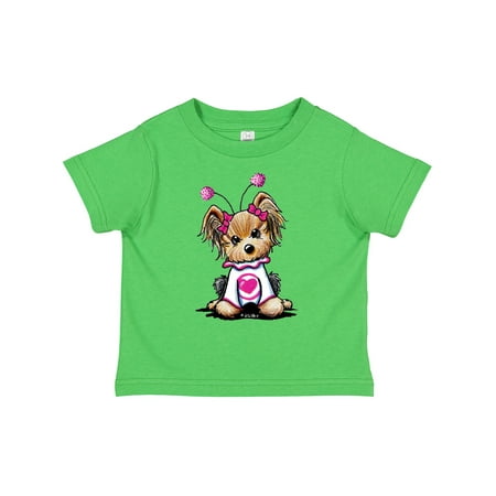 

Inktastic Love Bug Yorkie Gift Toddler Boy or Toddler Girl T-Shirt