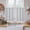 White, variant on Brown Golden Floral Kitchen Curtain for Berdoom Living Room Cafe 72 Inch Length, Modern Abstract Spring Flowers Tiers Curtains Light Filtering Drapes Rod Pocket Window Treatment 2 Panels 52"Wx72"L