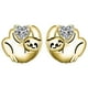 thumbnail image 1 of Aretes de Perezoso Chicos Slothy2 1 Pza Aretes OsoPerezoso/Corazón Color Oro Metal., 1 of 2
