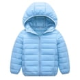 thumbnail image 4 of Winter Coats for Baby Boys Girls Kids Toddler Light Puffer Down Jacket with Hoods Infants Outerwear  2-3TNavy Blue, 4 of 9