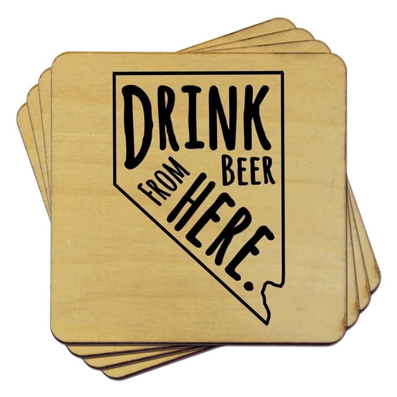 Nevada Drink Beer From Here Coasters