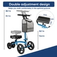 thumbnail image 7 of COSYWILL Steerable Knee Scooter,Economy Knee Walker,All Terrain Foldable Medical Scooter for Foot Injuries Crutches Alternative,Light Blue, 7 of 7